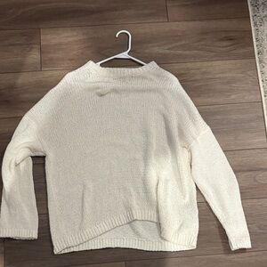 Abercrombie & Fitch Cream Women's Sweater